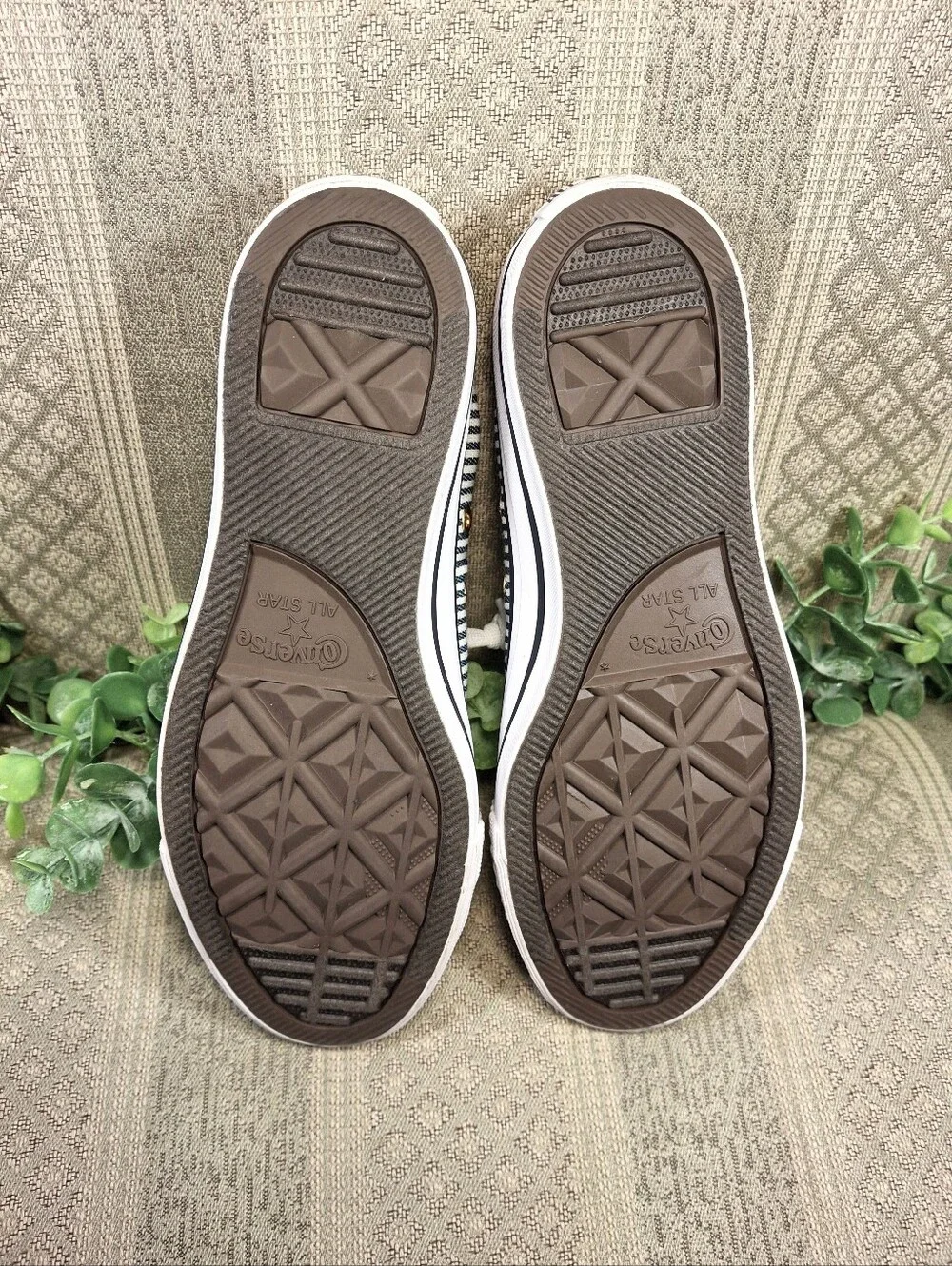 NWOT Converse Gold  Shoreline Herringbone Slip On Sneakers - Picture 7 of 15